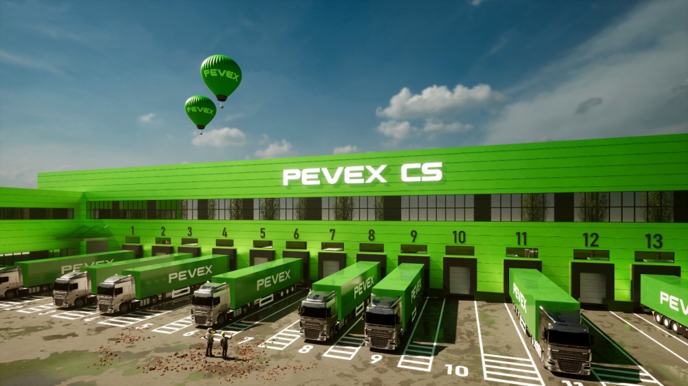 PEVEX centralno skladite Jankomir, Zagreb – vanjski prikaz modernog industrijskog skladita s profesionalnim audio sustavom