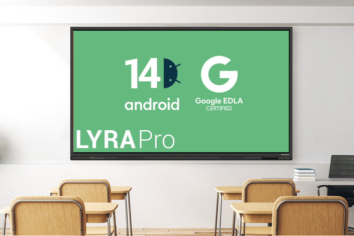 Newline Lyra Pro LED zasloni nadograeni na Android 14