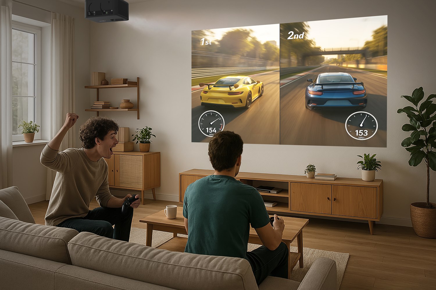 Igra na platnu s HDR Optoma projektorom i niskim input lagom za konzole i PC