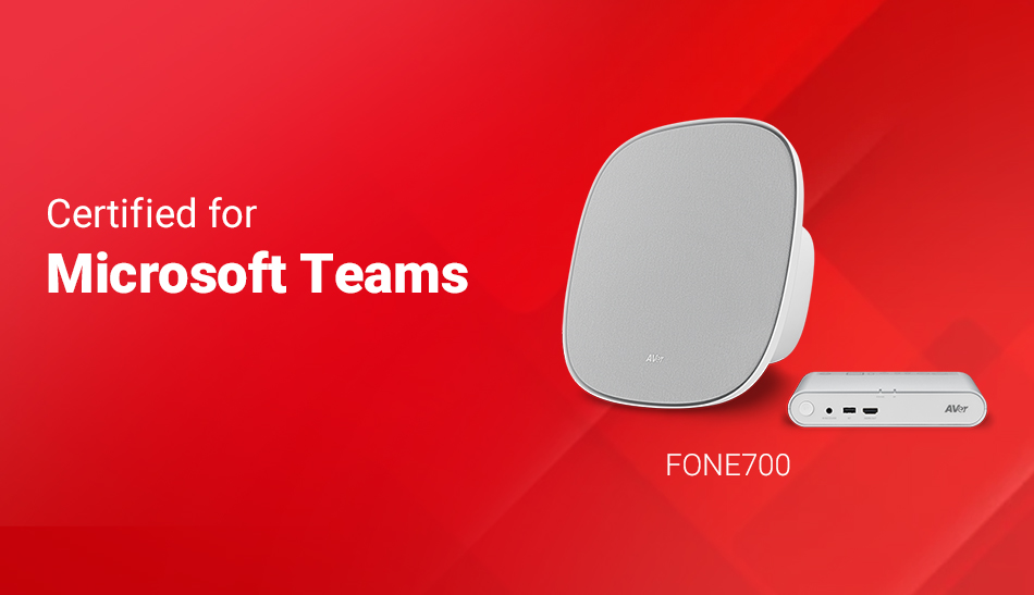 AVer FONE700 ceiling speakerphone certificiran za Microsoft Teams