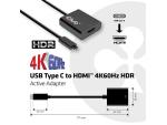 Adapter USB 3.1 Type C na HDMI F 2.0 UHD Club3D CAC-2504