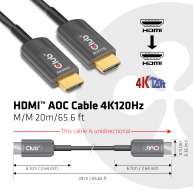Kabel Club3d HDMI 2.1 8K60Hz UHD High Speed 20m