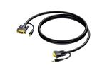 Hibridni SVGA i 3.5mm jack audio kabel Procab CLV115-20